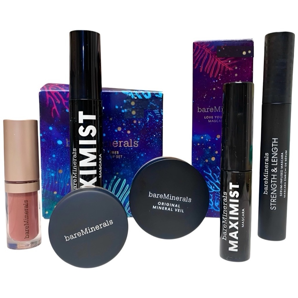 BareMinerals Bundle Tiny Treasures 4pc Set & Love Your Lashes Mascara Duo NEW